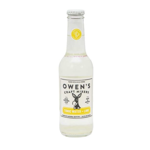 (Price/Case)Owen's Table Mixers 10016 Owen's Tonic Water + Lime 24250Ml