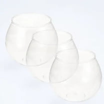 Beaupretty 3Pcs Indoor Decoration Plastic Fish Bowl Aquarium for Friends or Family Gift