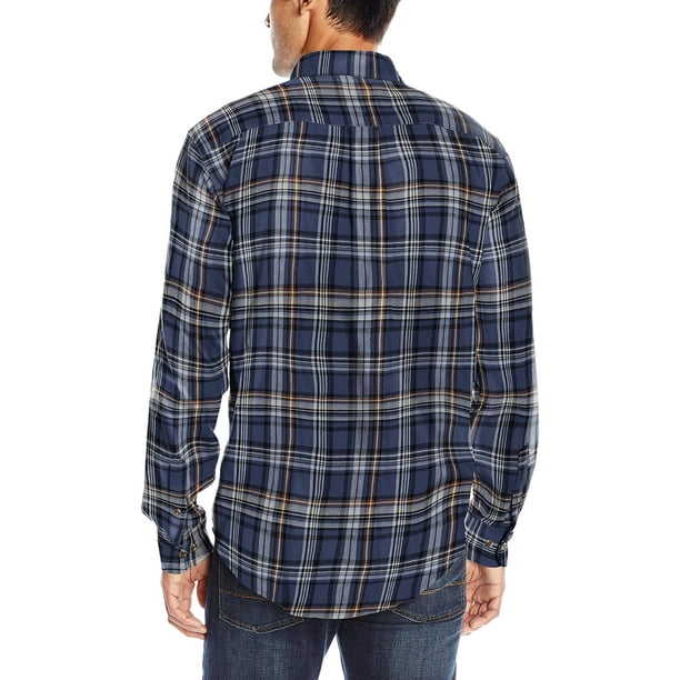 G.H. Bass & Co. Men's Long Sleeve Fireside Plaid Flannel Shirt