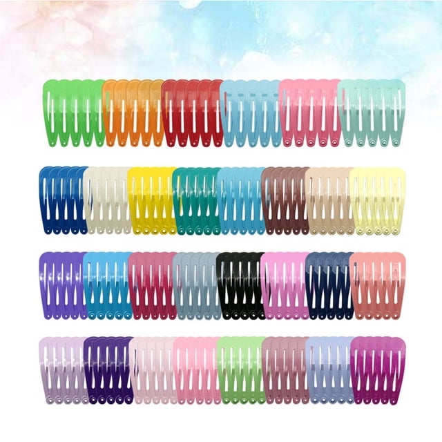 Phenofice 100pcs Random Color Hair Barrettes for Kids Hair Accessory Daily Life