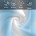 thumbnail image 5 of Sky Blue White Cloth Napkins, Gradient Vertical Stripes Minimalist Washable and Reusable Dinner Napkins Set of 8, Table Napkin for Kitchen Party Birthday Wedding Hotel Housewarming 20"x20", 5 of 8