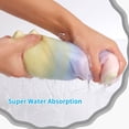 thumbnail image 5 of 2 Pack Microfiber Hair Towel Wrap Rainbow Quick Dry Super Absorbent Twist Turban Drying Hair Caps, 5 of 5