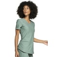 thumbnail image 5 of Cherokee Form Scrubs Top For Women V-Neck Plus Size CK840, 2XL, Fern, 5 of 7