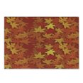 thumbnail image 1 of Orange Cutting Board, Colorful Autumn Fall Season Maple Leaves in Unusual Designs Nature Print, Decorative Tempered Glass Cutting and Serving Board, Small Size, Burnt Orange, by Ambesonne, 1 of 1