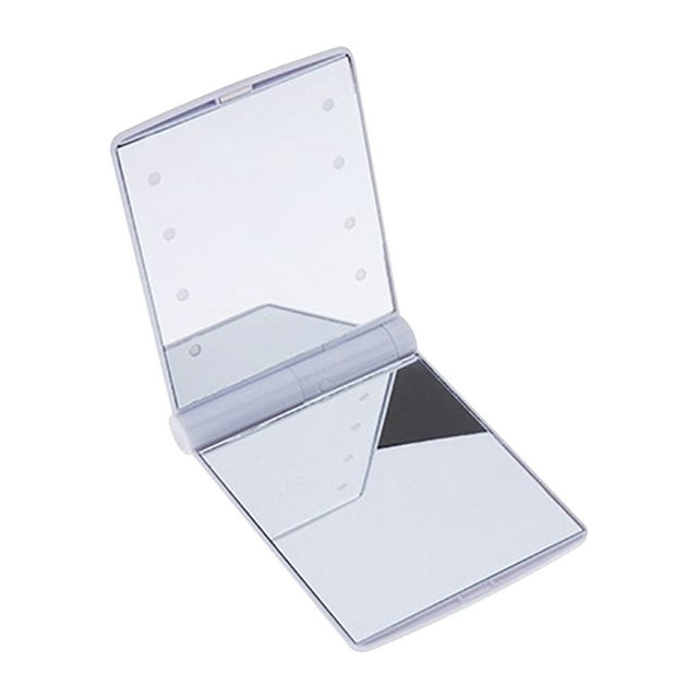 FcBaudy LED Makeup Mirror For Girls Makeup Led Mirror 8 Lights Folding Mirror Portable Light-Emitting Mirror Small Mirror Makeup mirror