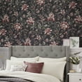 thumbnail image 2 of Laura Ashley Edita’s Garden Charcoal Grey Wallpaper, 2 of 4