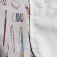 thumbnail image 4 of Science Microwave Oven Cover, Science Scissors Stationery on Plain Backdrop, Water Resistant Organizer with Pockets for Kitchen, 36" x 12", Multicolor, by Ambesonne, 4 of 4