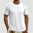 thumbnail image 4 of Workout Shirts for Men Quick Dry Athletic Gym Tee Shirts Mens Short Sleeve Running T-Shirt Oversized Tshirts for Men Plain, 4 of 5