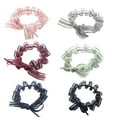 thumbnail image 4 of 6 coleteros elásticos con lazo para el pelo, lazos de encaje, aros para el pelo para niñas (negro, rojo vino, azul marino, rosa, gris, verde claro), 4 of 8