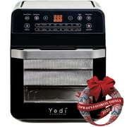 Yedi Total Package Air Fryer Oven XL, 12.7 Quart, Deluxe Accessory Kit, Recipes, BPA-Free, Auto Shutoff, Black