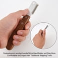 thumbnail image 4 of ZHAOCHENG Uds., cuchillo recortador de mano izquierda, cuchillo profesional para pelar perros con mango de madera ergonómico, 4 of 5