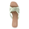 thumbnail image 3 of Time and Tru Women's Woven Knot Slide Sandal, 3 of 5