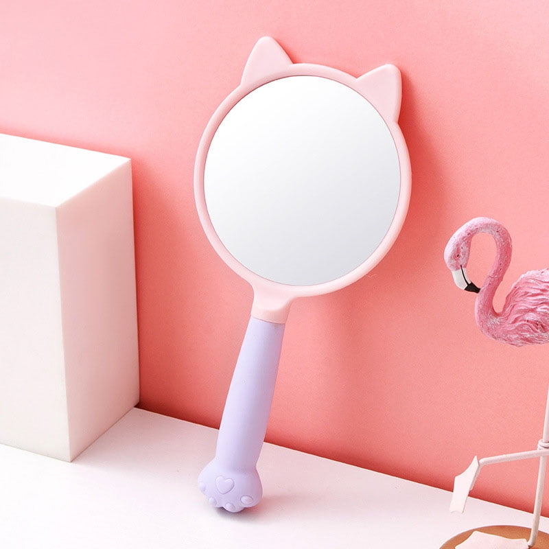 Buy Handheld Hand Mirror Cute Cat Kitten Design with Paw Handle