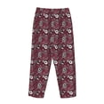 thumbnail image 3 of Lsque Daisies Flowers Print Women's Pajama Pants, Lounge Pant - Comfortable Home Wear,Elastic Waistband, Stylish Design-Medium, 3 of 9