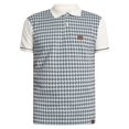 thumbnail image 6 of Trojan Diagonal Jacquard Panel Polo Shirt, White, 6 of 6