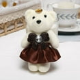 thumbnail image 1 of Cute Mini Hard foam Decoration Valentine's Day Cartoon Plus Plush Bouquet Bear Small Teddy Bear Plush Doll Kid Toys COFFEE, 1 of 8