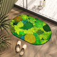 thumbnail image 1 of Feltree Super Absorbent Quick-Dry Bath Mat with Non-Slip Rubber Backing, Machine Washable, 16x24 Inch Green Bathroom Rug for Shower and Bathtub Front, 1 of 8