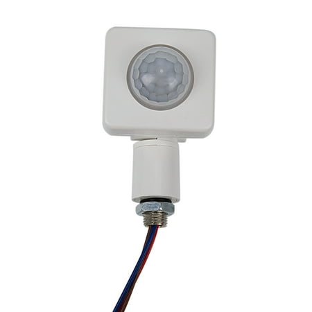 

High Quality Automatic PIR 85-265V Security PIR Infrared Motion Sensor Detector Wall LED Light Outdoor 160 Degrees 10M White
