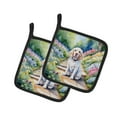 thumbnail image 4 of Coton de Tulear Spring Path Pair of Pot Holders 7.5 in x 7.5 in, 4 of 67