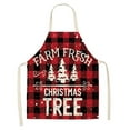 thumbnail image 1 of Apron,npkgvia Clearance,Christmas Decorations,Kitchen Utensils,Christmas Kitchen Cooking Aprons Plaid Aprons Adjustable Buffalo Plaid Baking Apron,Apron, 1 of 7