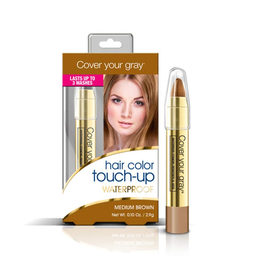 Cover Your Gray Waterproof Hair Color TouchUp Pencil Medium Brown