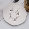 thumbnail image 3 of Pendientes Ganfancp Señoras Moda Diamante Perla Larga Cadena Borla 1 Par, 3 of 7