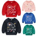 thumbnail image 3 of Odeerbi Baby Boys Girls Coats Sweatshirt Children's Print Pullover Sweater Santa Claus Children's Jacket Long Sleeve, 3 of 3