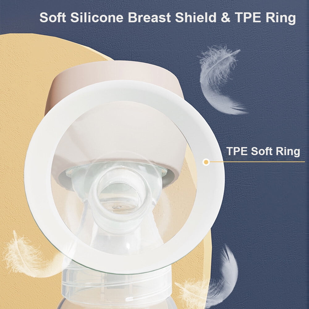 Sorven wireless breast Portable Integrated Breast Pump with LED Screen Electric Breast Pump for Breastfeeding 3 Modes 9 Suction Level Low Noise with 22mm Silicone Breast Cover 180ml Milk Bottle