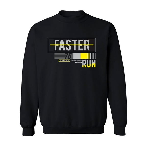 Run Faster '76 Sweatshirt Men -Image by Shutterstock, Male Medium