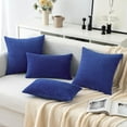 thumbnail image 4 of Wehilion 2pcs Throw Pillow Covers Set Cushion Cases Pillowcases for Sofa Bedroom Car Corduroy Soft Soild Decorative Square Christmas, 4 of 13