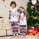 thumbnail image 3 of Nuevo conjunto de pijamas familiares con estampado de astas y letras de dibujos animados navideños para el hogar, 3 of 5