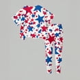 thumbnail image 5 of CCRFTGI 250&nbsp;Anniversary Usa Summer Outfits for Kids Girls Size 8 Patriotic American Flag Stars Short Sleeve Tee and Silm Long Pants Freedom Summer Outfits for Girls Multicolor 3-4 Years, 5 of 5