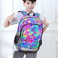thumbnail image 6 of FORMRS School Backpack 17" Student Travel Bag with Laptop Compartment, Vibrant Geometric Pattern, 6 of 7