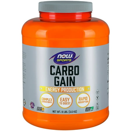 NOW Foods - NOW Sports Carbo Gain Energy Production Powder - 8 lbs.