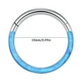 thumbnail image 2 of DESIGNICE 2026 New 16G Opal Septum Rings Hoop Nose Ring Lip Rings Stainless Steel Hinged Segment Ring Seamless Ring Cartilage Earrings Hoop Tragus Septum Piercing Jewelry Studs Nose Piercing 18 Gauge, 2 of 4