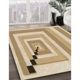 thumbnail image 3 of Ahgly Company Machine Washable Indoor Square Transitional Cinnamon Brown Area Rugs, 4' Square, 3 of 7
