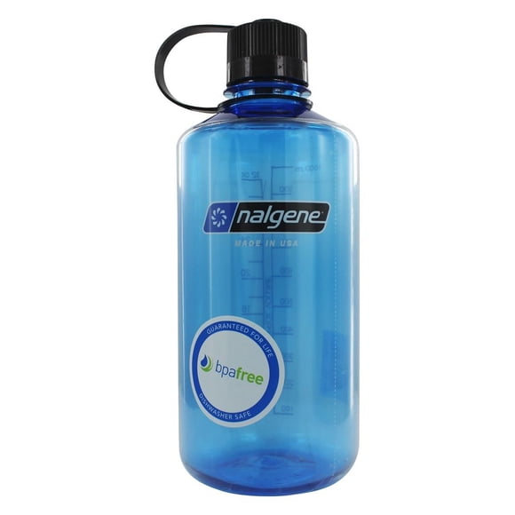 Nalgene Bouteille d'Eau à Goulot Étroit en Tritan Sans BPA, Bleu Ardoise, 32 oz (342001)