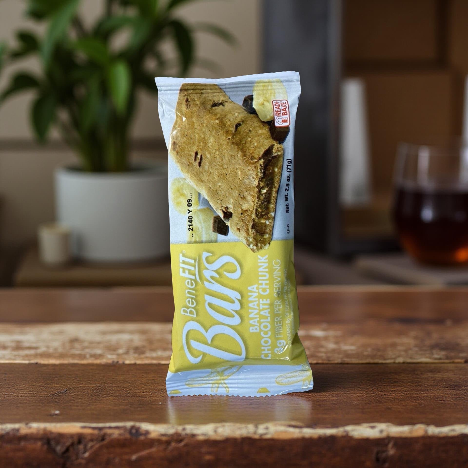 Banana Chocolate Chunk BeneFit Bars by Readi-Bake 2.5 Oz, 12 Pack