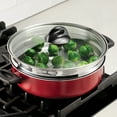 thumbnail image 7 of Tramontina 4-Quart Nonstick Everyday Pan with Steamer and Lid, Metallic Red, Dishwasher Safe, 7 of 7