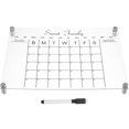 thumbnail image 1 of OULII 1 Set Acrylic Dry Erase Board Calendar for Refrigerator Transparent Home Use Back to School, 1 of 8