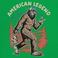 thumbnail image 3 of American Legend Bigfoot Women's V-Neck T-shirt Patriotic Funny Sasquatch Fan 4 July USA Flag Beer BBQ Tailgate Party Tee, 3 of 7