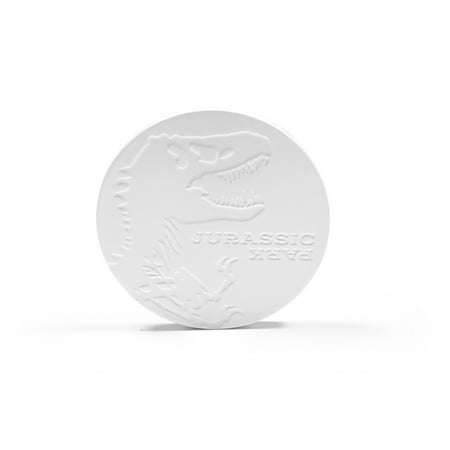 Jurassic Park Tyrannosaurus Rex Logo Heavy Duty Ceramic Coaster | 4 Inches Round