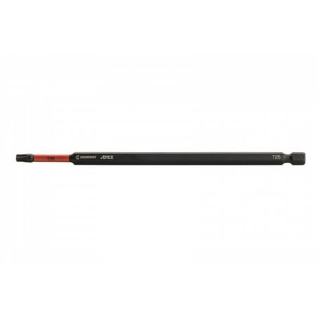 

Crescent APEX Vortex CAVB6T25 Impact Power Bit T25 Drive Torx Drive 1/4 in Shank Hex Shank 6 in L Steel 4 Pack