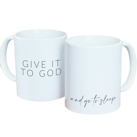GiftsForYouNow Faith Mug – “Give It to God and Go to Sleep” Christian Inspirational Cup
