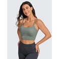 thumbnail image 2 of Top deportivo CRZ YOGA ajustable con espalda en V y corte largo en gris salvia M, 2 of 4