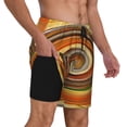 thumbnail image 2 of Yiaed Colorful Swirl Print Mens Swim Trunks Bathing Suit Compression Liner Beach Swim Shorts Swimwear Quick Dry Zipper Pocket No-Chafing Board Short-Medium, 2 of 6