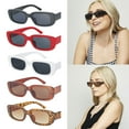 thumbnail image 2 of Muyoka Gafas de sol rectangulares Ojo de gato Retro Gafas de sol pequeñas Lente antideslumbrante a prueba de rayos ultravioleta Muyoka Hogar, 2 of 7