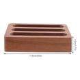 thumbnail image 3 of Wooden Business Card Storage Box Desktop Card Rack 3 Grid Display Base, 3 of 6