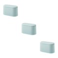 thumbnail image 2 of Ruiboury Portable And Versatile Trash Bin Lightweight For Any Occasion Plastic Portable Table Waste Dustbin Plastic Desktop light blue 3Set, 2 of 6