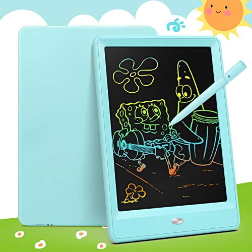 Color : Blue, Size : 8 inches LCD Writing Tablet 3 Pcs Childrens LCD Writing Board Light Energy Electronic Small Blackboard Great Gift Writing Board Doodle